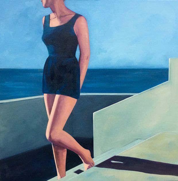By the Sea 40x40 inches