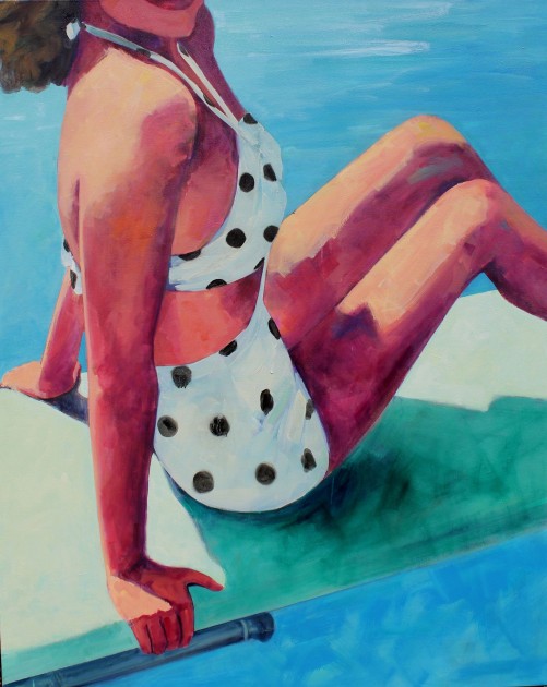 Polka Dot Swimsuit 60 X 48 inches