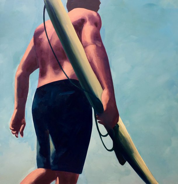 Surfer 48 x 48 inches