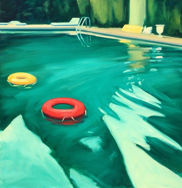 The Swimming Pool 48 x 48 inches