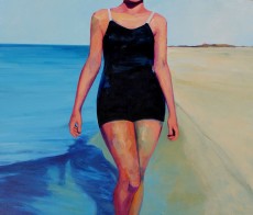 Walking On the Shore 48 x 60 inches