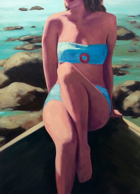 Woman at the Shore 48 x 36 inches