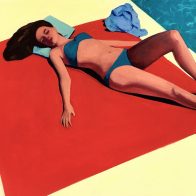 Poolside 18 x 18 inches